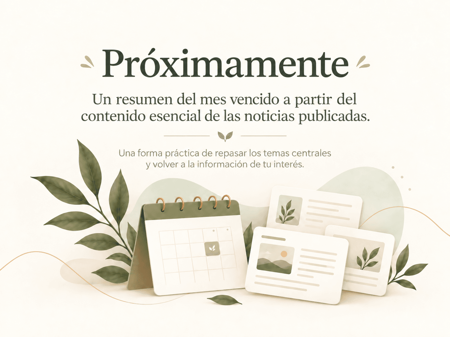 Próximamente, una síntesis mensual de las noticias de Conciencia Alimentaria